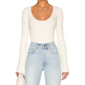 Anine Bing Scarlet top in Ivory